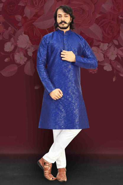 Blue Colour Kurta Pajama In Art Silk VSKP1210013