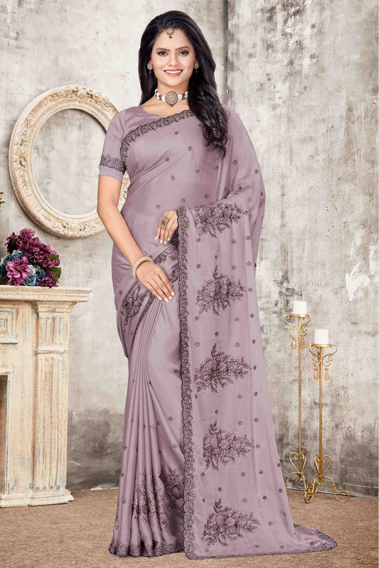 Lavender Colour Rangoli Silk Designer Saree VSSD1120687