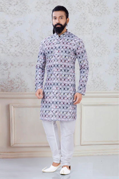 Multicolour Cotton Festival Wear Kurta Pajama VSKP1130058