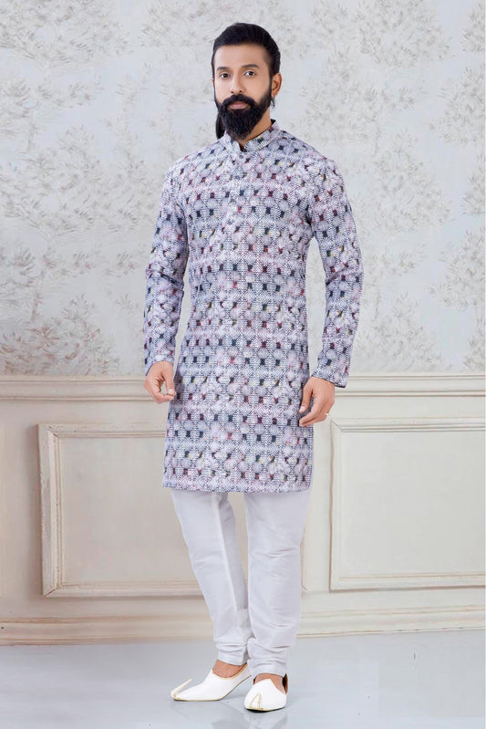 Multicolour Cotton Festival Wear Kurta Pajama VSKP1130058