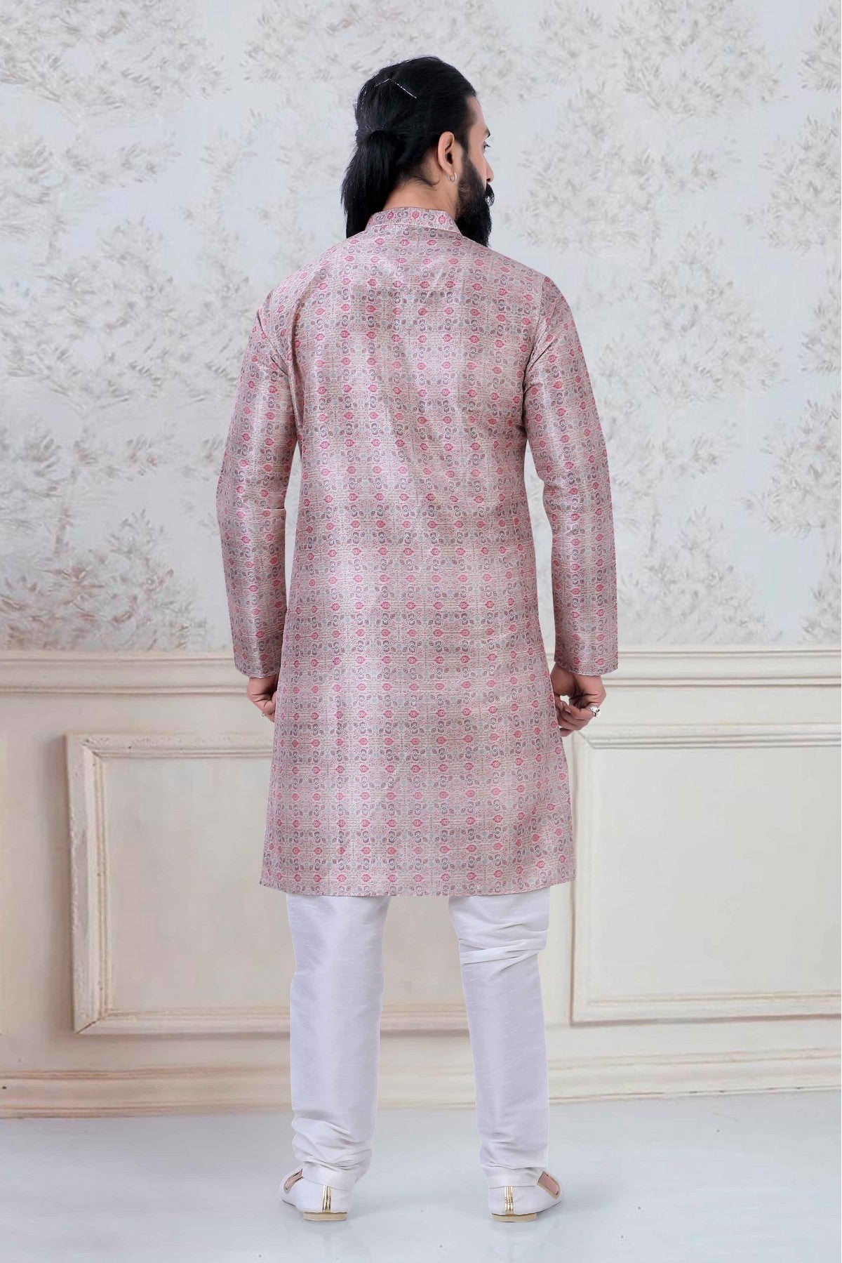 Multicolour Silk Festival Wear Kurta Pajama VSKP1130051