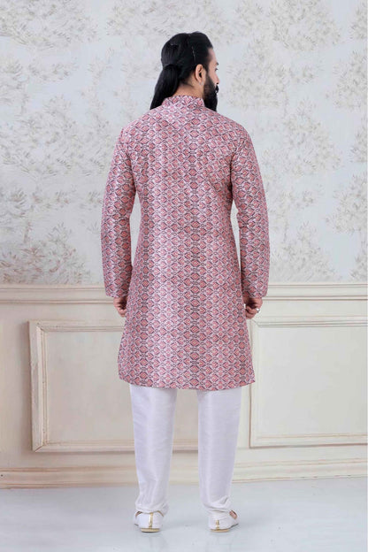 Multicolour Silk Festival Wear Kurta Pajama VSKP1130056