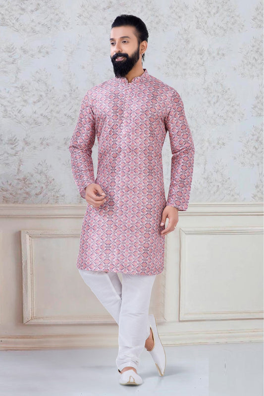 Multicolour Silk Festival Wear Kurta Pajama VSKP1130056