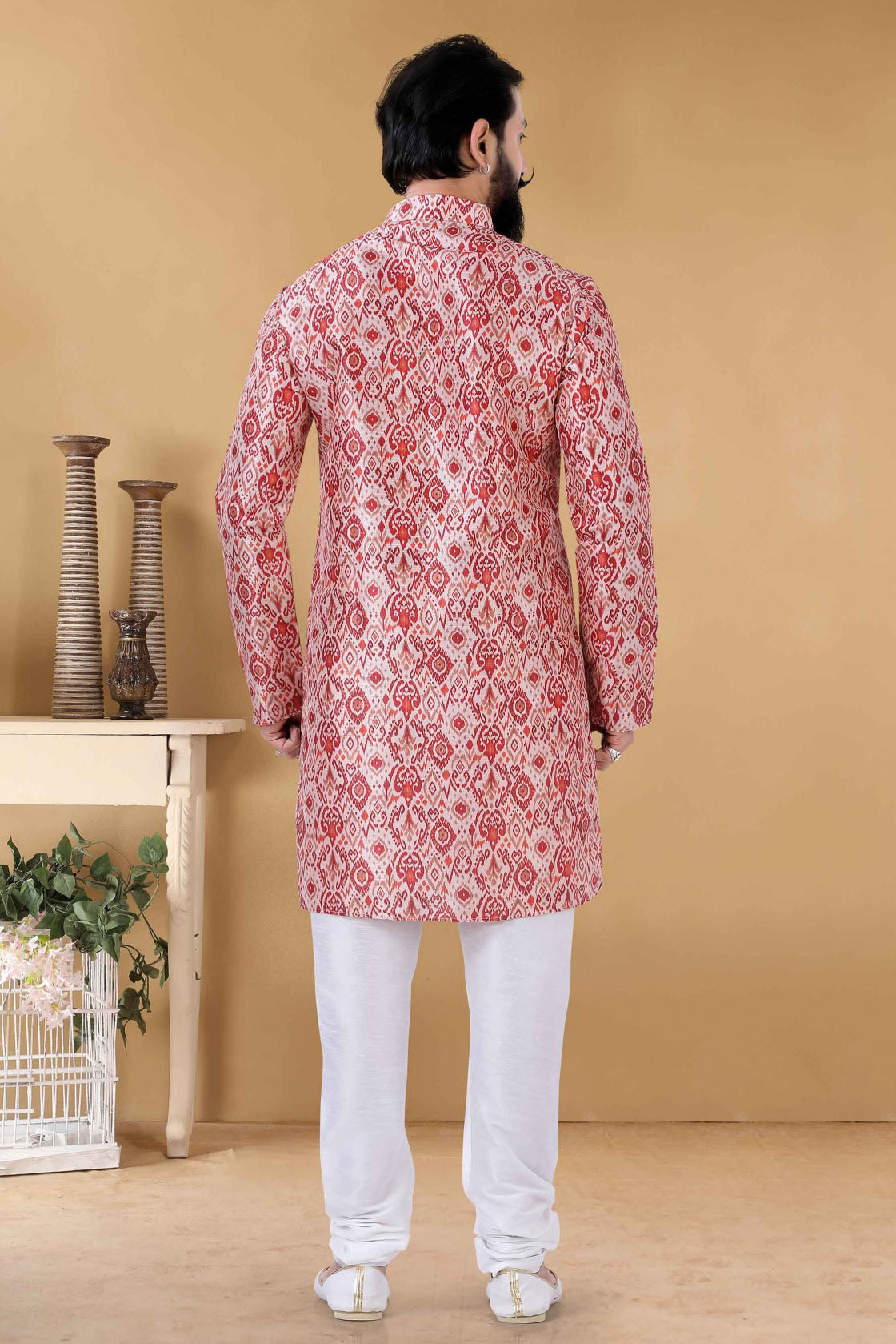 Multicolour Silk Kurta Pajama VSKP1130098
