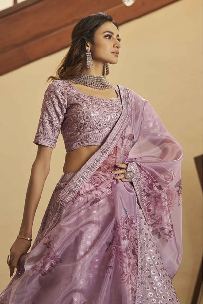 Pink Colour Art Silk Embroidery Lehenga Choli VSLC1150091
