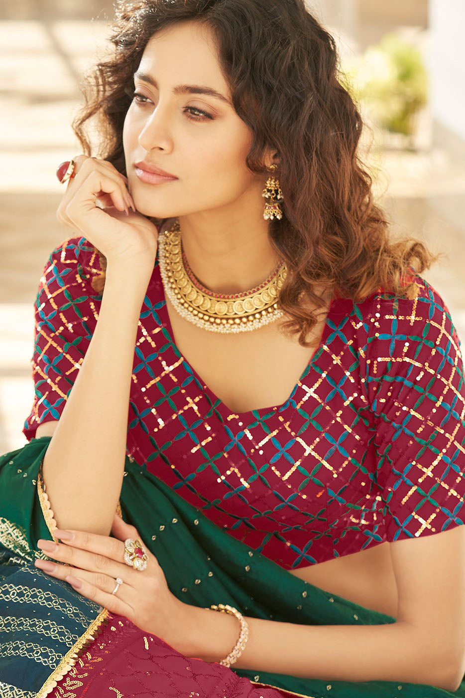 Pink Colour Georgette Embroidery Lehenga Choli VSLC1150128