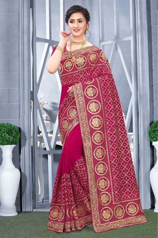 Pink Colour Vichitra Silk Designer Saree VSSD1090170