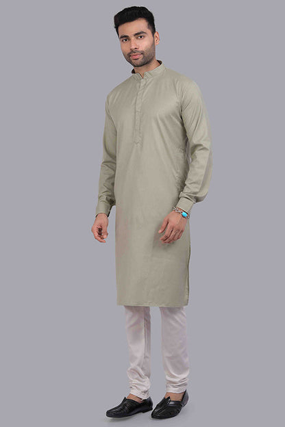 Pista Green Colour Kurta Pajama In Cotton VSKP1210182