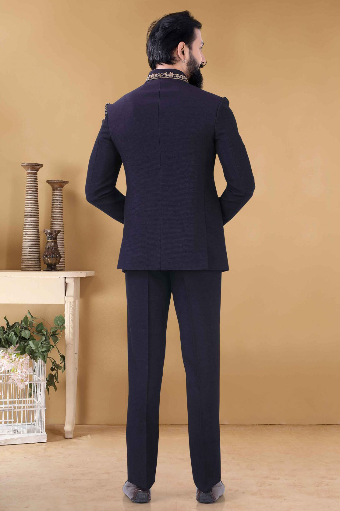 Purple Colour Rayon Jodhpuri Suit VSSH1130015