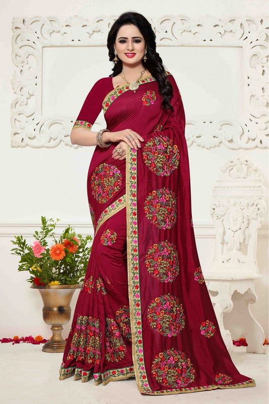 Red Colour Silk Saree VSSD1120418